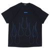 DREAM TEAM Fire Flame Tee BLACK画像