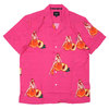 HUF 19SS PEACHY S/S WOVEN SHIRT FUCHSIA PINK画像
