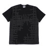 BLACK COMME des GARCONS CROSS LINE TEE BLACK画像