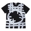 BLACK COMME des GARCONS CIRCLE CROSS LINE TEE BLACK画像