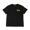 THRASHER FLAME OVERLAY S/S T-SHIRT BLACK/YELLOW TH81227画像