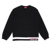 Supreme 19SS Rib Stripe Crewneck BLACK画像