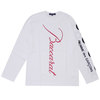 COMME des GARCONS × Baccarat SLEEVE LOGO L/S TEE WHITE画像
