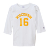 Champion FOOTBALL TEE WISCONSIN 16 WHITE C5-P403画像