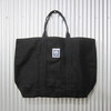 PORT CANVAS windjammer tote solid black画像