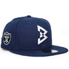NEW ERA BEASTMODE OAKLAND RAIDERS B LOGO SNAPBACK NAVY NEBSM005画像