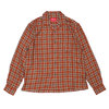 Supreme 19SS Plaid Rayon Shirt BROWN画像