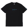Yohji Yamamoto × NEW ERA 19SS S/S Cotton Tee BLACKxTURQUOISE BLUE画像