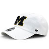 '47 Brand MICHIGAN WOLVERINES CLEAN UP STRAPBACK WHITE C-RGW28GWS-WH画像