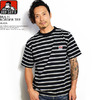 BEN DAVIS MULTI BORDER TEE -BLACK- I-9580007画像
