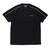 Supreme 19SS Shoulder Stripe Terry S/S Top BLACK画像