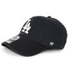 '47 Brand LOS ANGELES DODGERS CLEAN UP STRAPBACK CAP BLACK B-RGW12GWSNL-BKK画像