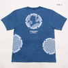 GO-COO!! SAKURA インディゴ ポケット 半袖 Tシャツ "絞り風デザイン" GSC-8607A画像