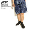 LEFLAH TIGER PATTERN DENIM CARGO SHORTS -NAVY-画像