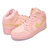 NIKE AIR JORDAN 1 MID SE(GS) coral stardust/club gold BQ6931-600画像