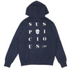 Suspicious Antwerp The Playground Hoodie NAVYxOFF WHITE画像