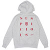 Suspicious Antwerp The Playground Hoodie GRAYxRED画像