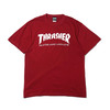 THRASHER MAG LOGO S/S TEE BURGUNDY/WHITE TH8101画像
