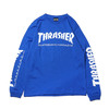 THRASHER MAG SLEEVE L/S TEE ROYAL/WHITE TH8301画像