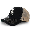 '47 Brand CHICAGO WHITE SOX CLEAN UP MESH CAP BLACK KHAKI B-TRWLR06GWP-BK画像