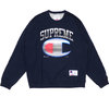 Supreme 19SS Champion Chrome Crewneck NAVY画像