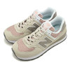 new balance WL574WNA OYSTER/PINK画像