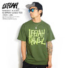 LEFLAH G-SPRAY LOGO TEE -KHAKI/LIME-画像