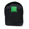 CDG COMME des GARCONS FLUORESCENT LOGO BACK PACK BLACKxGREEN画像