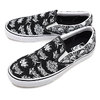 VANS CLASSIC SLIP-ON FORGOTTEN BONES BLACK VN0A4BV3V8V画像