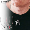 CHORD NUMBER EIGHT STRING CROSS NECKLACE CHA1-01K5-AC09画像