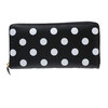 Wallet COMME des GARCONS POLKA DOTS PRINTED Long Wallet BLACK画像