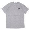 PLAY COMME des GARCONS MENS BLACK HEART WAPPEN TEE GRAY画像
