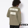 AVIREX WOVEN PATCHED CREW NECK T-SHIRT 6193468画像