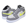 NIKE AIR JORDAN 1 MID (GS) gunsmoke/volt-neutral grey 554725-072画像