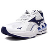 MIZUNO WAVE RIDER 1 WHT/NVY/SLV D1GA192714画像