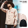 CRIMIE OPEN COLLAR NEEDLE WORK SHIRT CR01-01K5-SL05画像