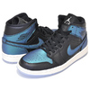 NIKE WMNS AIR JORDAN 1 MID blk/pale ivory-multi-color BQ6472-009画像