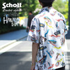 Schott HAWAIIAN SHIRT NY MAP STENCIL 3195041画像