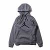NIKE M J JUMPMAN LOGO FLC PO CARBON HEATHER/BLACK AV3145-091画像