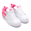 DC SHOES Ws COURT GRAFFIK LITE WHITE/PINK DW194601-WPN画像