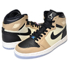 NIKE WMNS AIR JORDAN 1 RETRO HI PREMIUM black/fossil-pale ivory AH7389-003画像