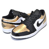 NIKE AIR JORDAN 1 LOW GOLD TOE mettalic gold/black-white CQ9447-700画像