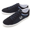 FRED PERRY BASELINE MICROFIBRE/CANVAS NAVY/WHITE B6103-608画像