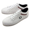 FRED PERRY BASELINE MICROFIBRE/CANVAS WHITE/NAVY B6103-100画像