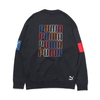 PUMA COLOUR BLOCK CREWSWEAT PUMA BLACK 596412-01画像