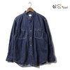 orslow DENIM STAND COLLAR LONG LEEVE SHIRT 01-8057-81画像