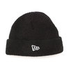 NEW ERA SOFT CUFF KNIT SHORT BRAND NAME BLACK 12108405画像