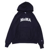 Champion × MoMA Reverse Weave Hoodie NAVY画像