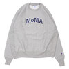Champion × MoMA Reverse Weave Crewneck Sweatshirt H.GREY画像