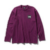 THE NORTH FACE L/S SQUARE LOGO TEE PAMPLONA PURPLE NT81931画像